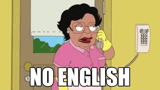 Não falo inglês por que não tenho…
