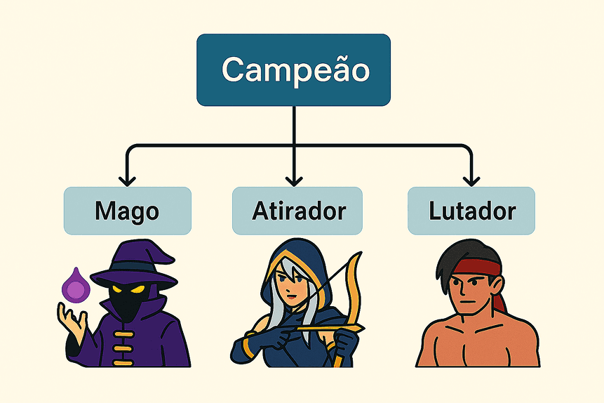 Pilares do POO: herança com Lolzin